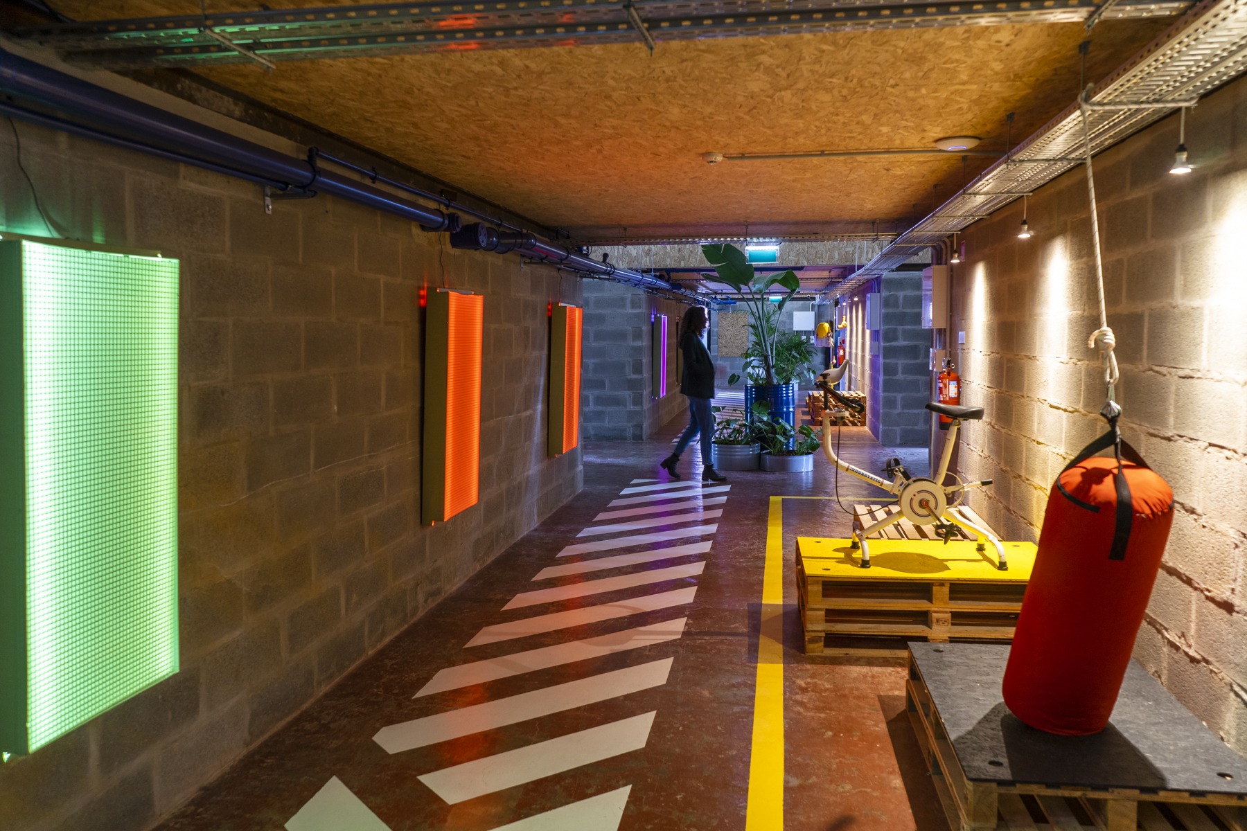 sitio created private office spaces with an industrial style